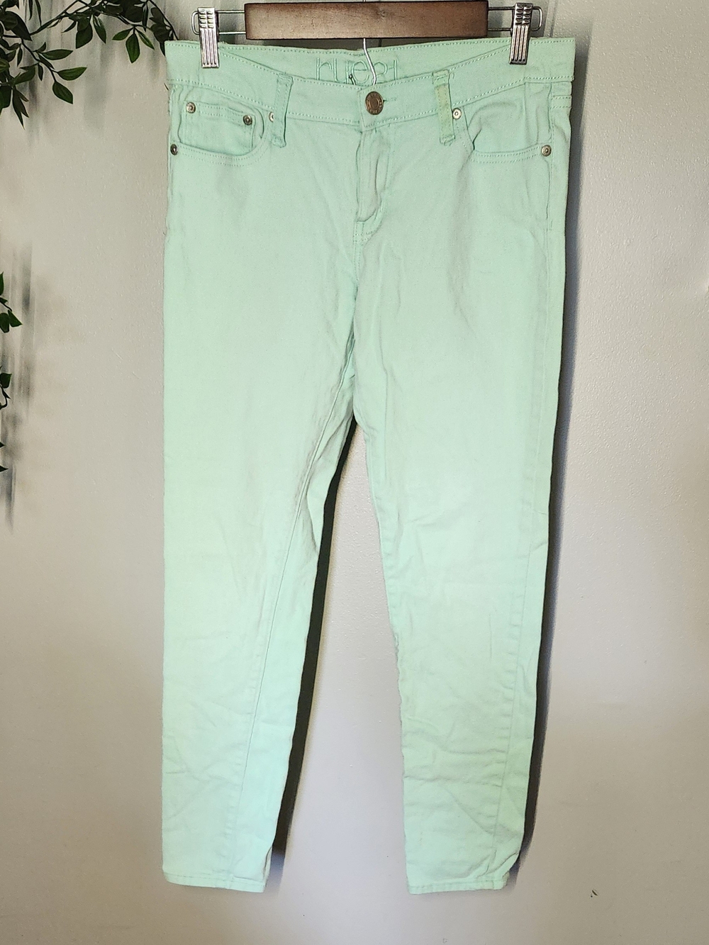 Rue21 Mint Green Slim Fit Jeans 6 Womens Or 9 Juniors